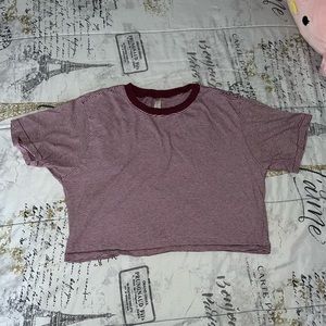 Striped Cropped Tee
